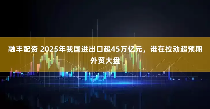 融丰配资 2025年我国进出口超45万亿元，谁在拉动超预期外贸大盘
